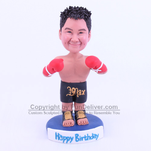 Boxing Cake Topper, Boxing Birthday Decoration - Click Image to Close